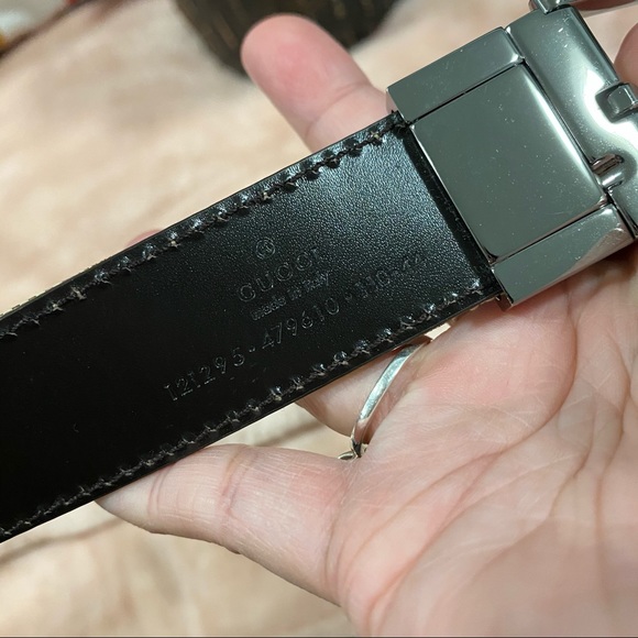 LIKE NEW - GUCCI Belt GG Supreme Size 110/44 - Picture 5 of 8